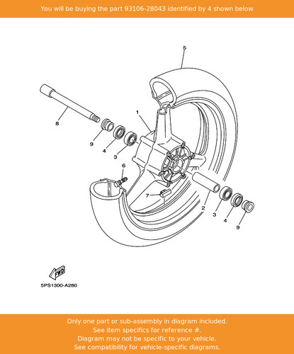Yamaha oil seal 93106 28043 - yamaha, seal,