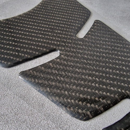 Real carbon fibre - carbon, twill