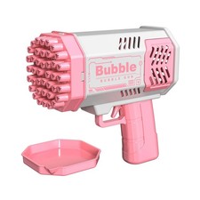 40-Hole Electric Bubble Gun Machine LED Light Automatic Blower Toy for Kids Boys