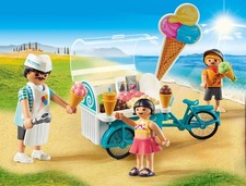 Playmobil Family Fun Ice Cream Cart Vendor and Tricycle 9426 Children -COMPLETE