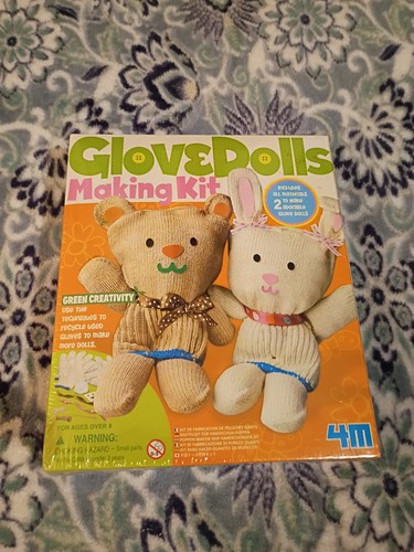 Glove doll making kit includes - glove,