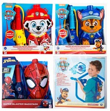 Paw Patrol Water Blaster Kids Outdoor Fun Garden Activity Spiderman Water Gun 