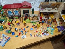 Playmobil Horses Paddock Stables Bundle, House, Furniture, Figures, Accessories 