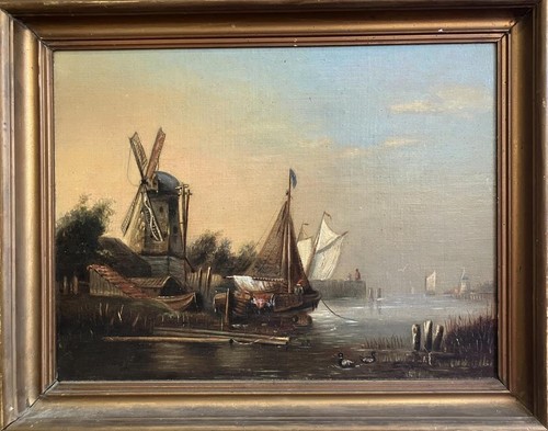 Antique oil painting - oil, dutch