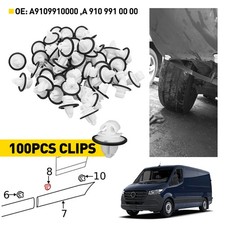 50/100x Side Body Moulding Door Trim Strip Clips For MERCEDES SPRINTER Panel MK3