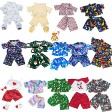 TEDDY BEAR CLOTHES - 8 inch/20cm - PYJAMAS, PJ , SLIPPERS