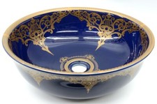 Vintage Bathroom Cloakroom Ceramic Counter Top Wash Basin Sink Washing Bowl