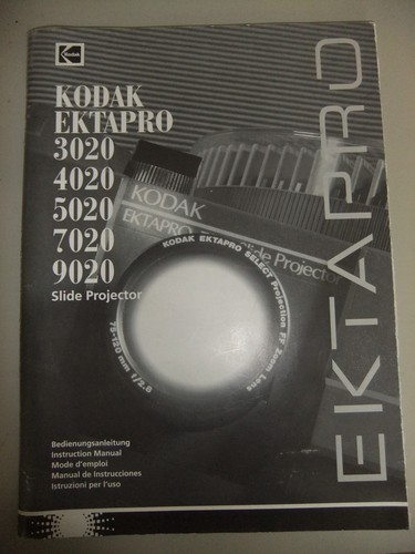 Instructions slide projector