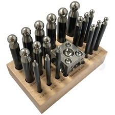 18 pc Doming Block and Punch
