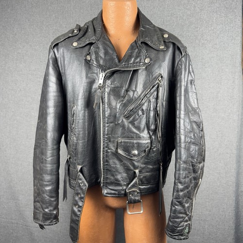 Vintage leather motorcycle - vintage,