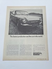 Original Honda S800 Advert from 1968 - Vintage Ad Advertisement
