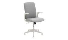 Grey fabric office chair - fabric,