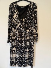 Michaela Louisa Ladies Midi Dress. Size 14 Black and White