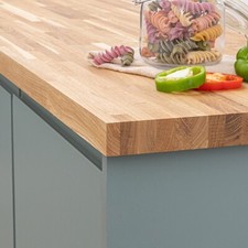 Solid Oak Kitchen Wood Worktops | 3000mm x 620mm x 40mm | Wooden Countertops