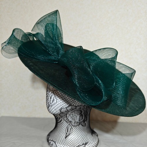 Dark green large - dark, fascinator
