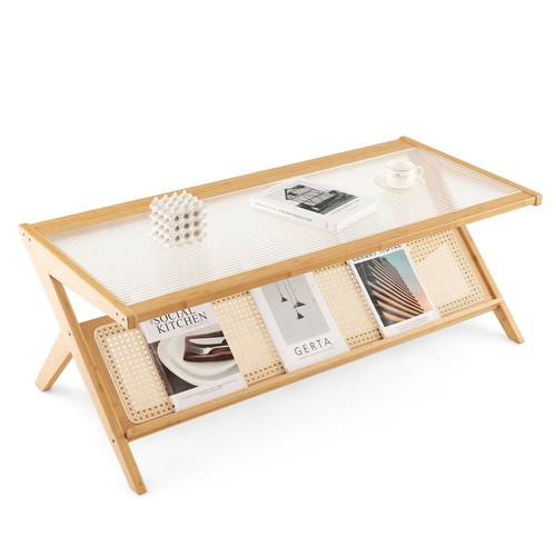 Inch bamboo coffee table - bamboo,
