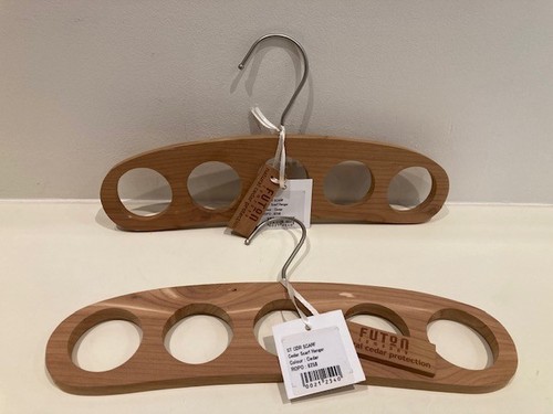 Two wooden cedar - two, hangers