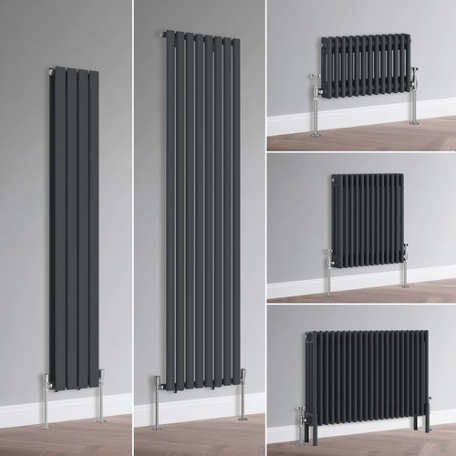 Anthracite radiator flat - anthracite,