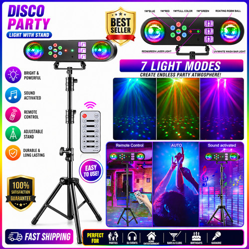 5in1 lights set with - dj, stand