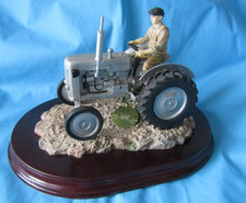 Leonardo Country Life Tractor Grey Ferguson Lesser & Paver Ltd on Plinth