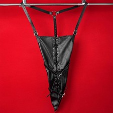 PU Leather Bondage Back Armbinder Binding Glove Restraints Arm Binder Monoglove