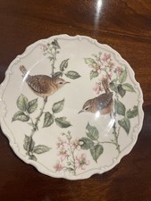 Vintage Royal Albert Bone China Plate, Summer Song, Wren & Pink Flowers