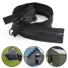 Replacement Open End Zip Size 10# Plastic Fastener Double-Sided Slider Zipper x1