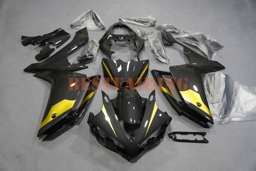 Black carbon fiber gold - &,