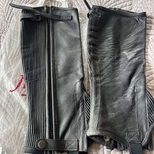 Jeffries black leather - , half