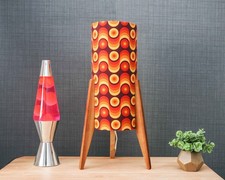 Retro Teak Vintage Geometric