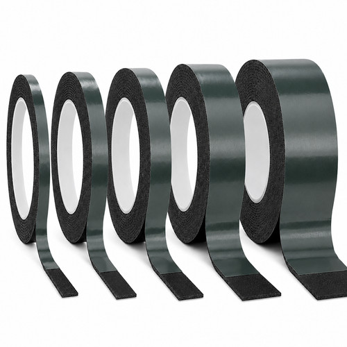 Black double sided - black, foam