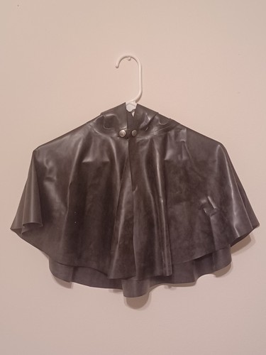 Black latex cape - cape, with