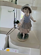 lladro  NAO Figures Girl With Hoop