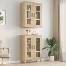 Modern Wall Cabinet Display Home Storage Kitchen Cupboard Engineered Wood vidaXL