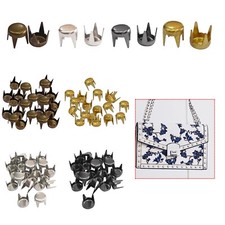 100 x Nail Head Rivets Punk