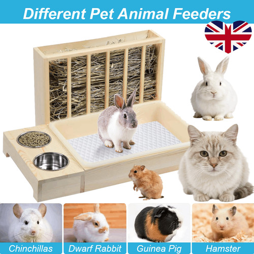 Rabbit hay feeder with - rabbit,