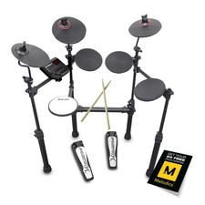 Carlsbro CSD100 R Electronic Drum Kit - 7 Piece Beginner Set with Sticks