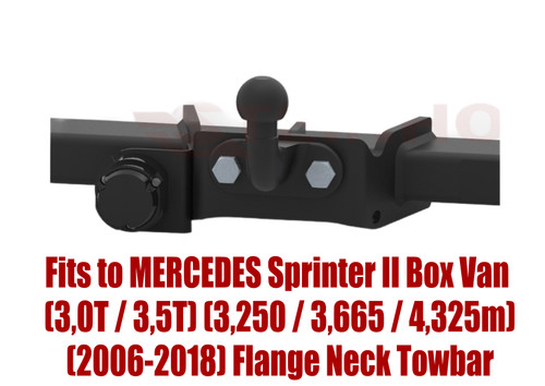 Flange neck tow bar - flange,