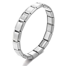Nomination Classic Stainless Steel Starter Bracelet With 18 Removable Links NEW