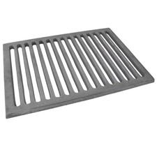32.5cm x 23cm Valencia Cast Iron Rectangular Metal Fire Grate For Wood & Logs