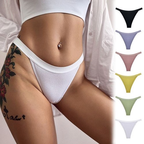 Women ribbed high cut - ribbed,