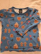 Villervalla Gingerbread Long Sleeved Christmas T-shirt Size 92 (2 Yrs) 