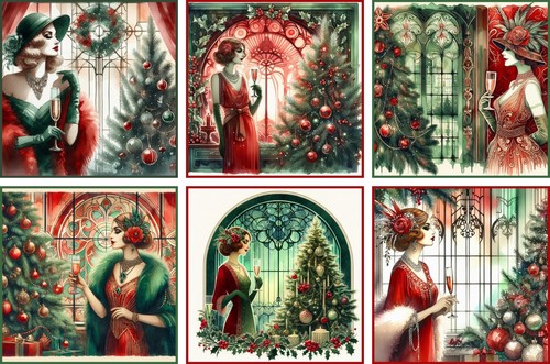 Christmas card toppers - christmas,
