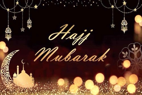 Hajj mubarak backdrop banner - hajj,
