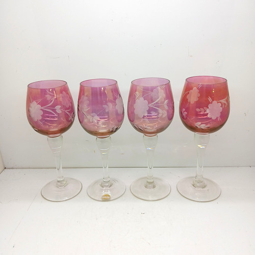 Bohemian crystal cranberry - bohemian,
