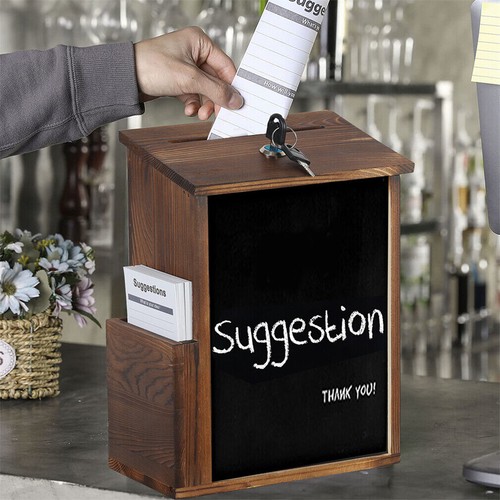 Wooden large suggestion box - wooden,