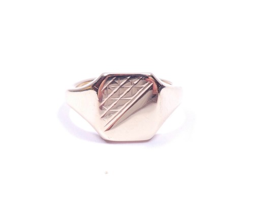 Gents yellow gold - gold, signet