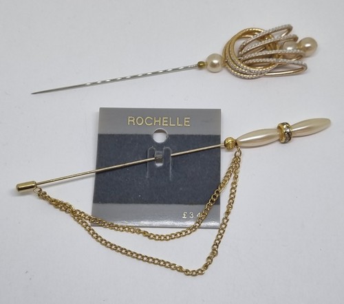 Vintage gold tone faux - 2,