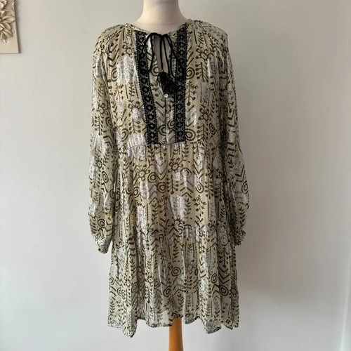 Zara boho short kaftan dress - short,