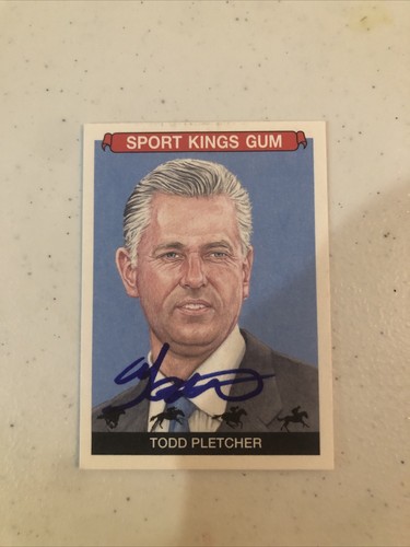 Todd pletcher signed autograph - signed,